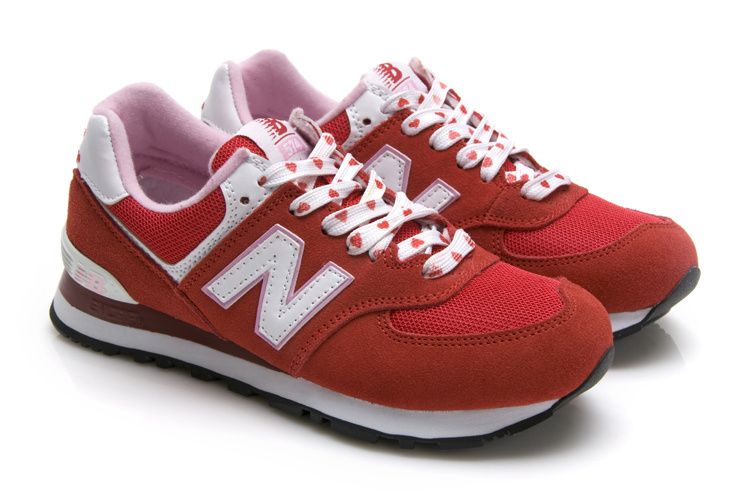 Chaussure New Balance Running 574 Rouge Femme Pas Cher